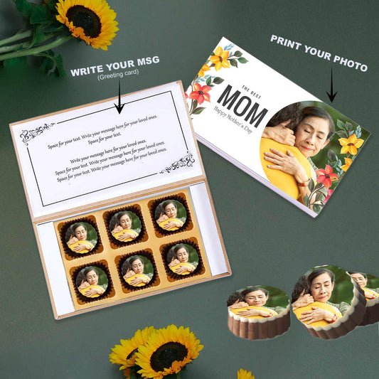 MOM Printed Chocolates with Personalised Gift box