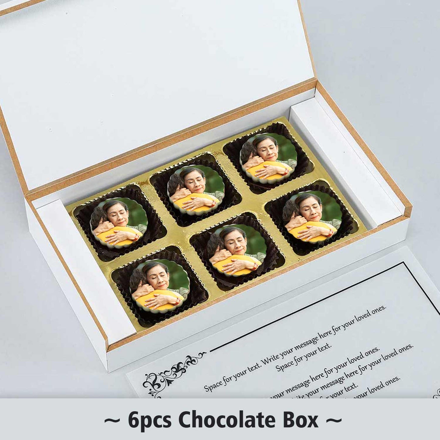 MOM Printed Chocolates with Personalised Gift box