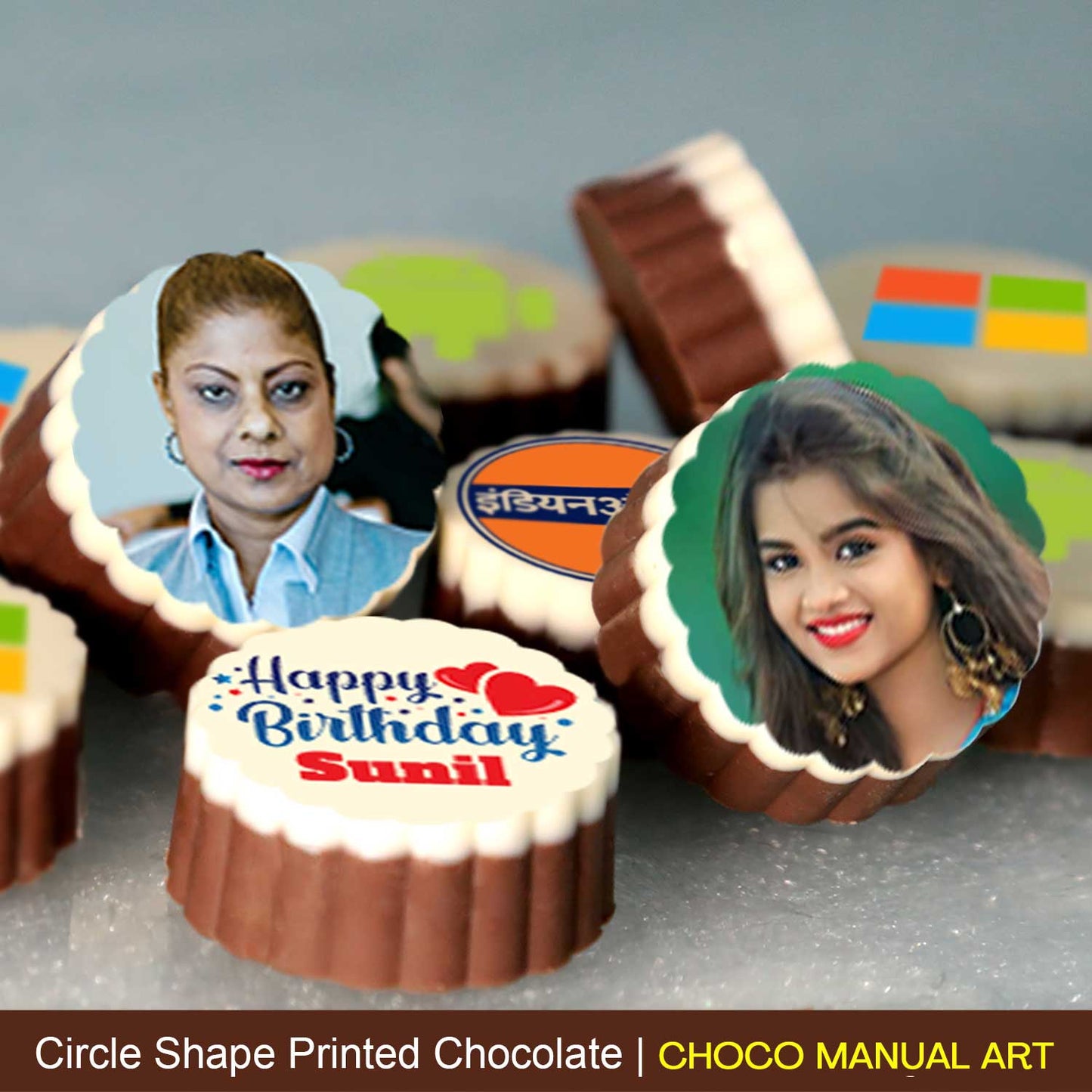 Personalised Chocolates for Birthday with Message Name and Photo