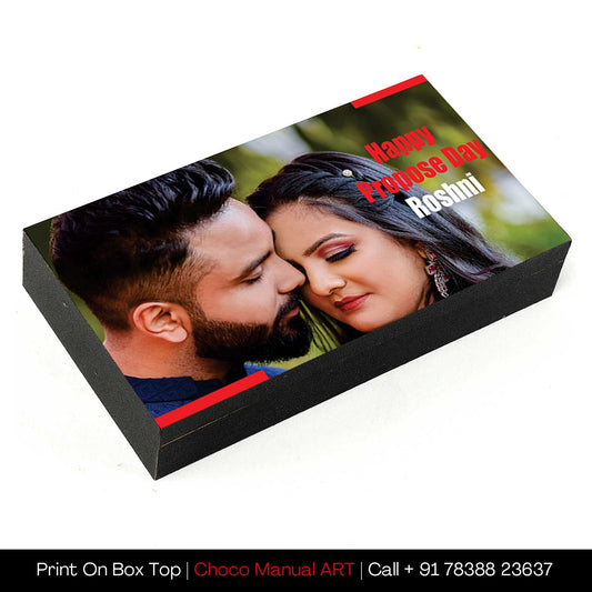 Personalized Propose Day chocolate gift