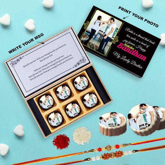 Photo Printed chocolate with Brother and Sister