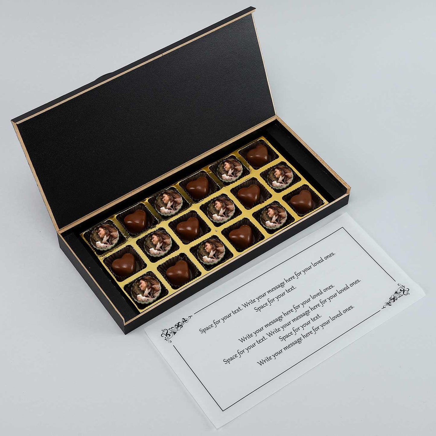 Valentine's Day Theme Personalised Chocolate Box - Choco Manual ART