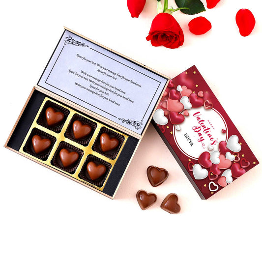 Full Of Hearts & Love Personalised Chocolate Box