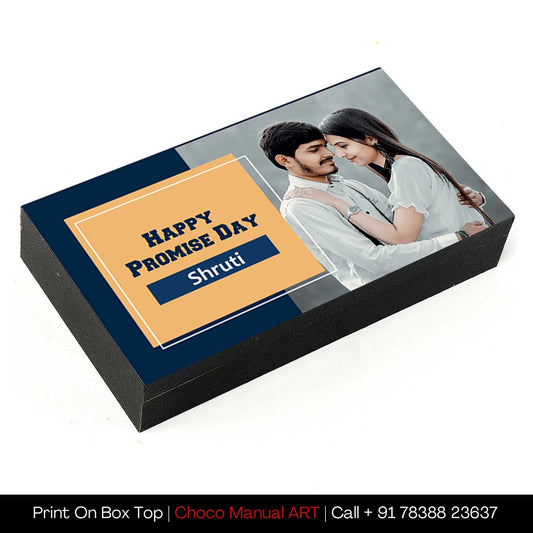 Promise Day Printed Chocolate with photo/name