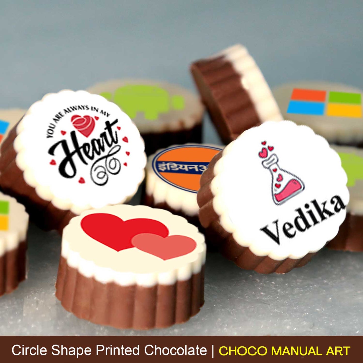 Lovey Dovey Printed Valentine Special Personalised Chocolate Box