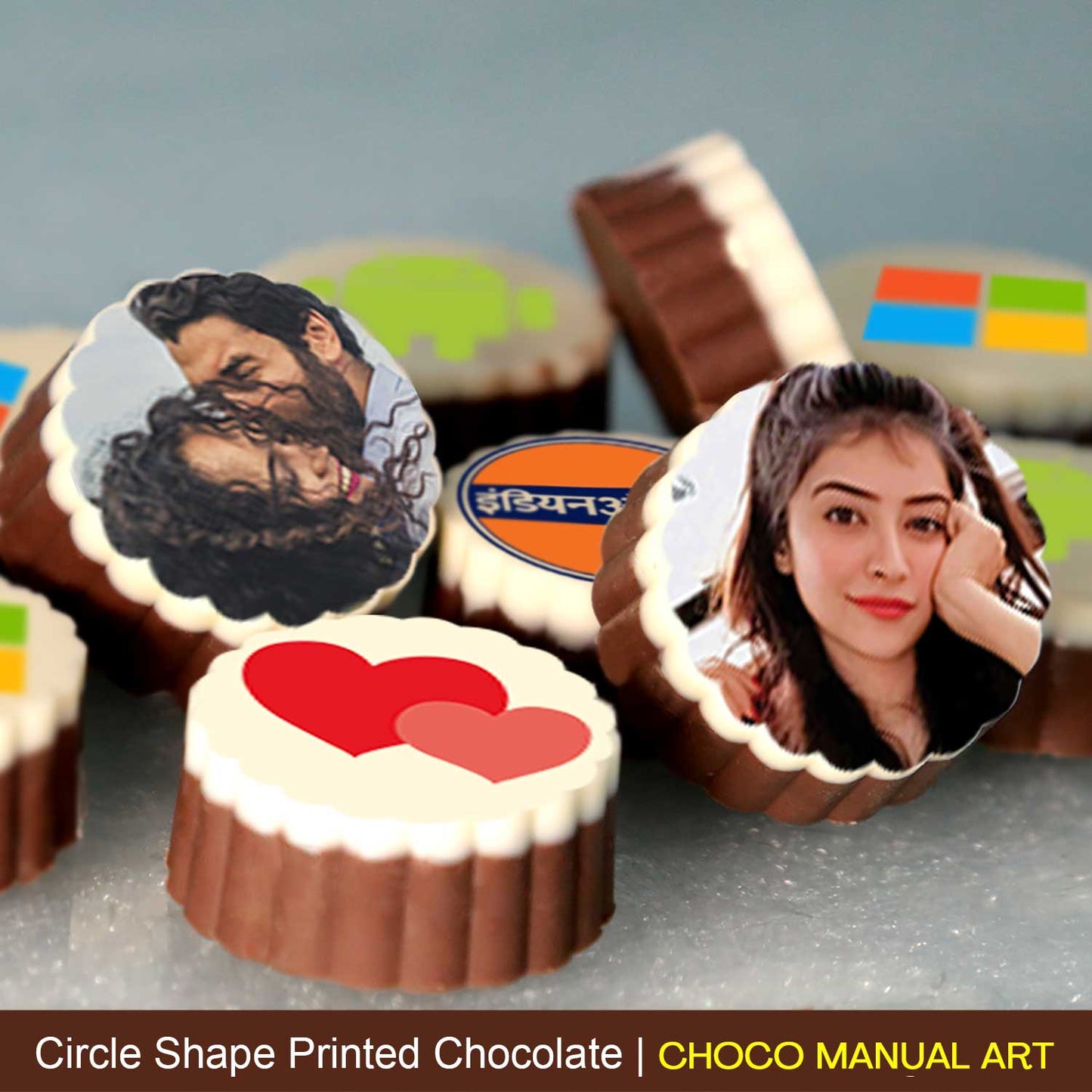 Print your Photo Chocolate with heart