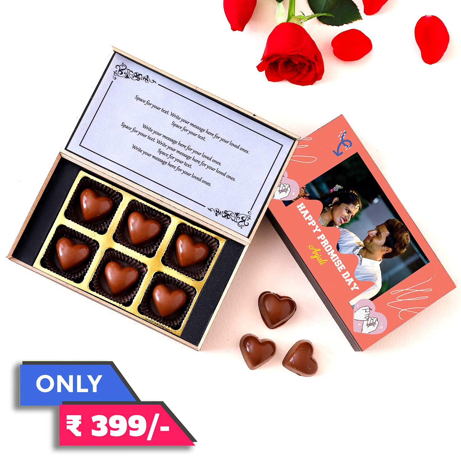 Luxury Unique Promise Day Chocolate gift