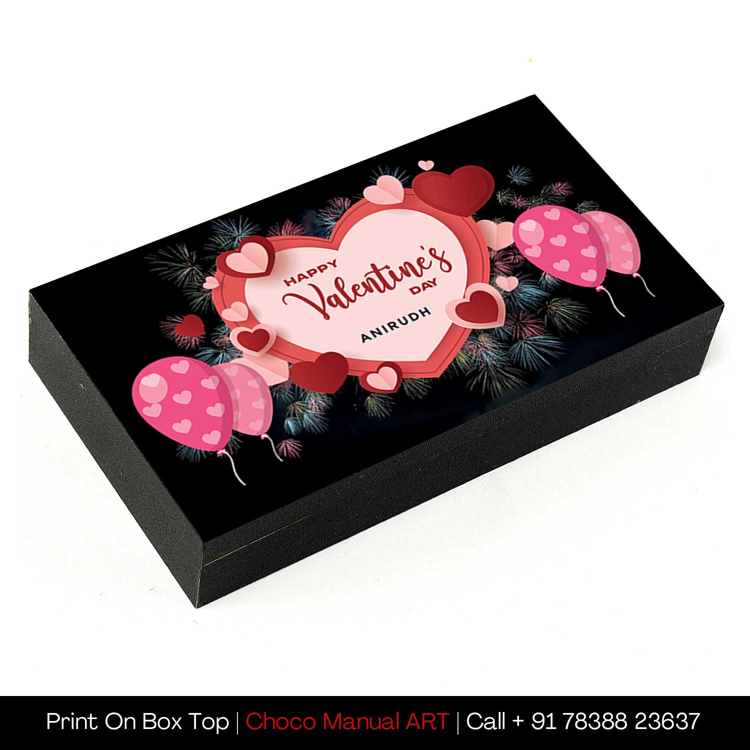 Hearts & Balloons Personalised Chocolate Box