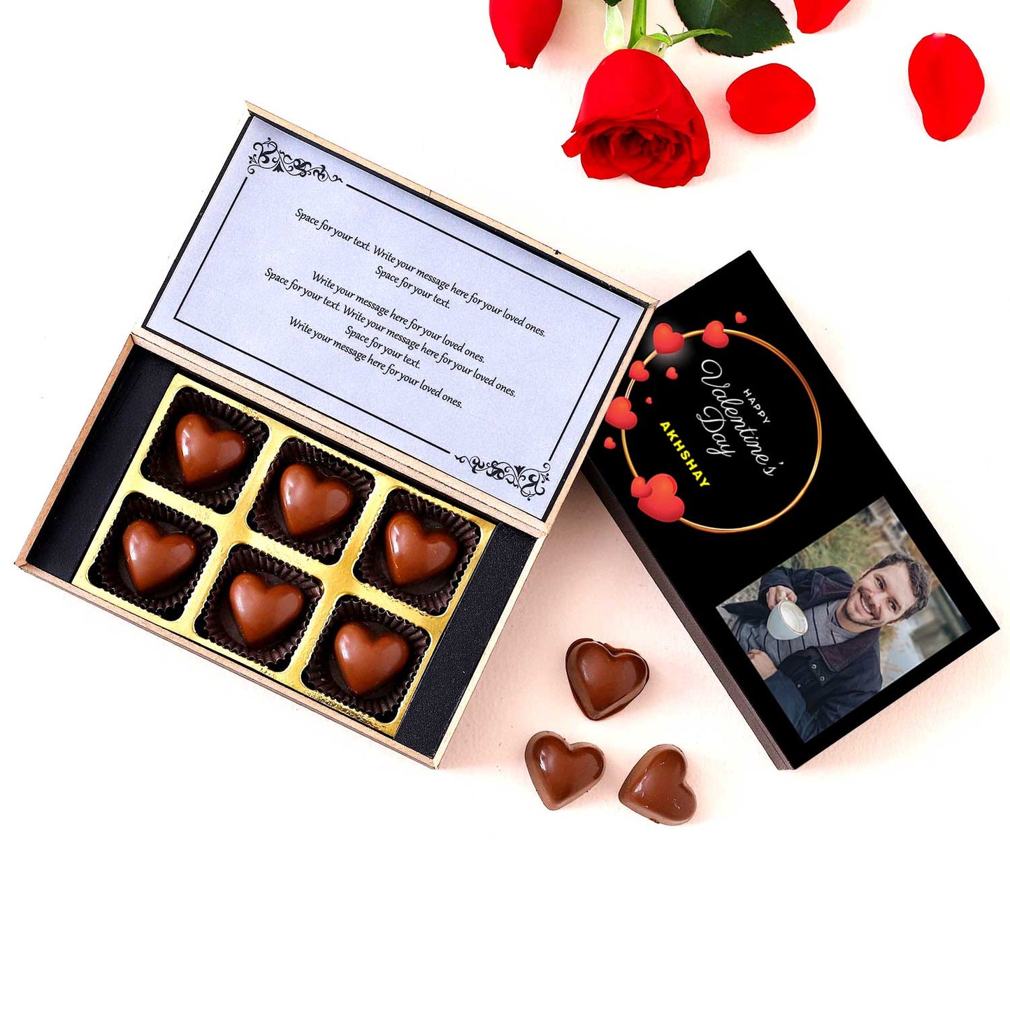 Happy Valentine's Day Personalised Chocolate Box gift Box
