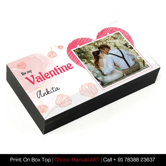 Rose Valentine Personalised Chocolate Box