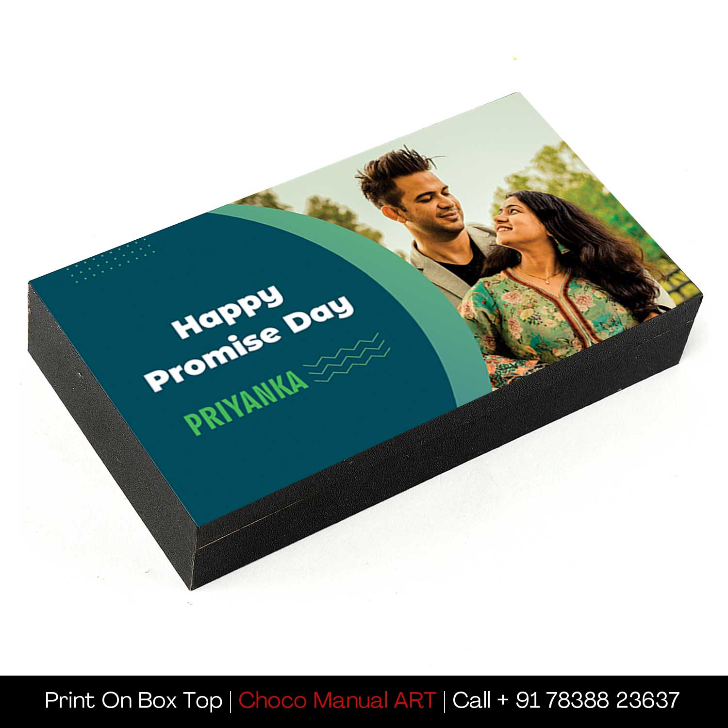 Send Promise Day Premium Personalised chocolate gift