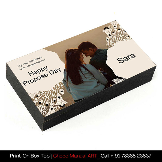 Propose Day Printed Chocolate with photo/name