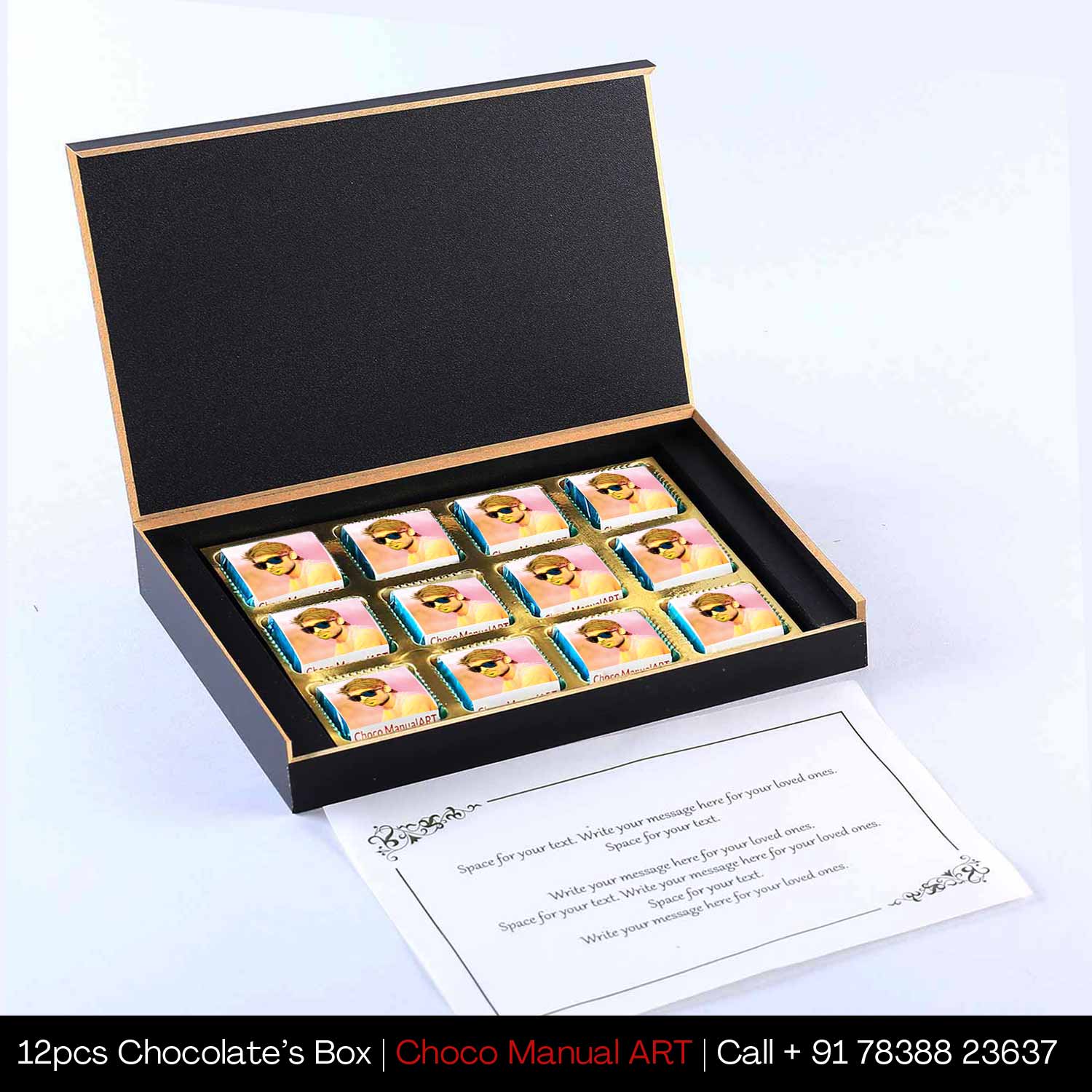 Colourful holi personalised gift of chocolates