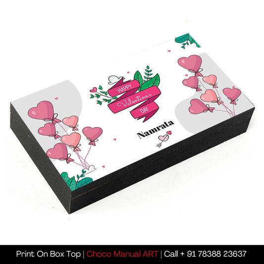 V-Day Soul Mates Personalised Chocolate Box with name