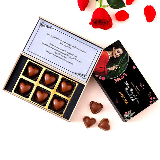 Love Theme Personalised Valentine's Chocolate Box