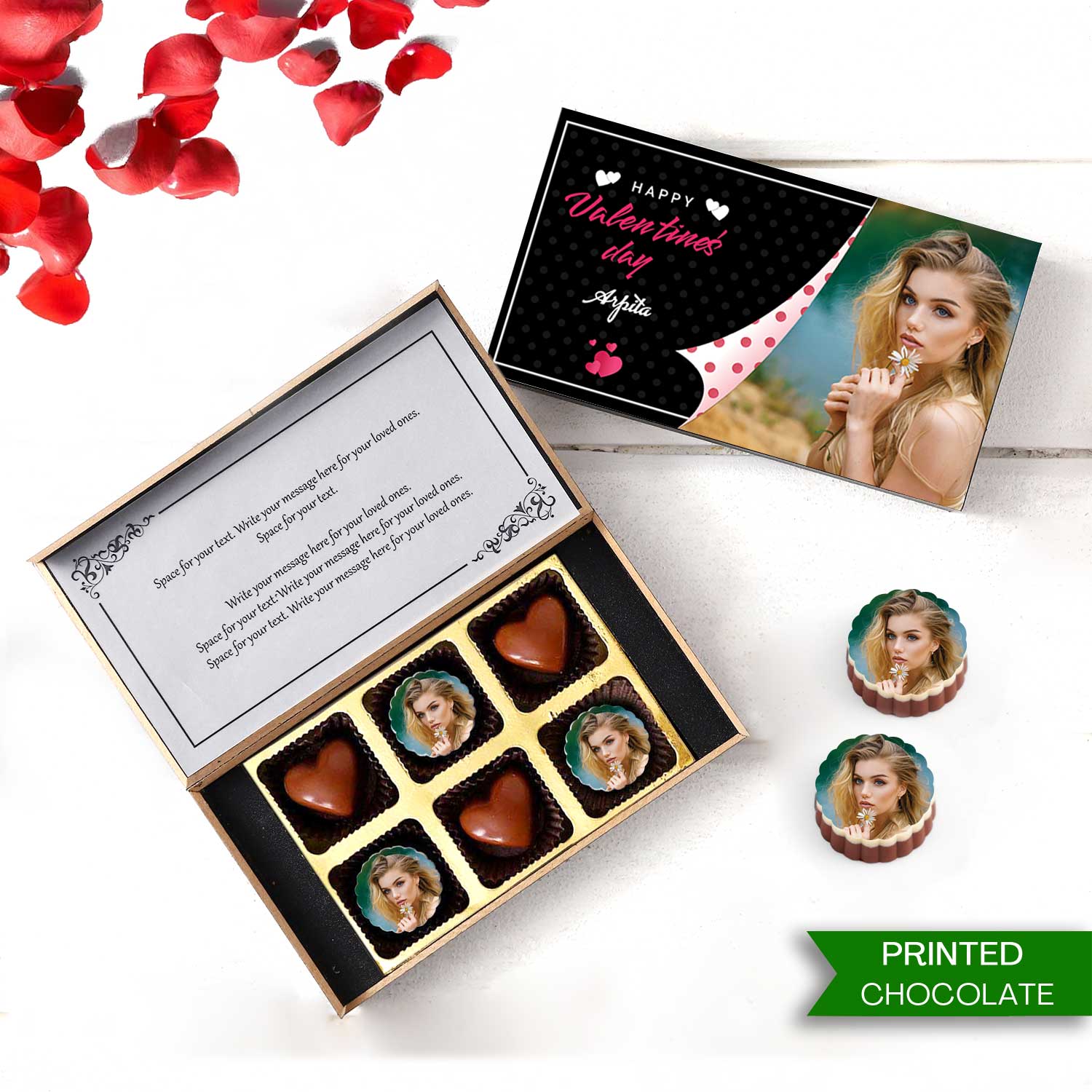Valentine's Day Special Personalised Chocolate Gift Box