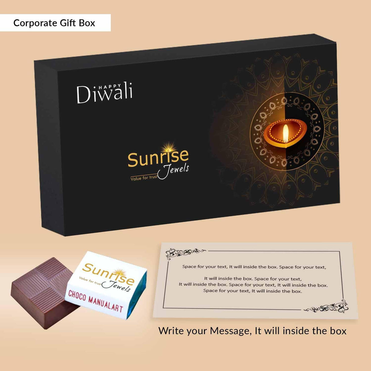 Printed Dark Chocolates of Own Choice