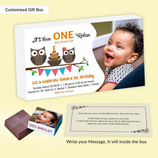 Printed Chocolates as the Best Birthday Invitation Gift - Choco Manual ART