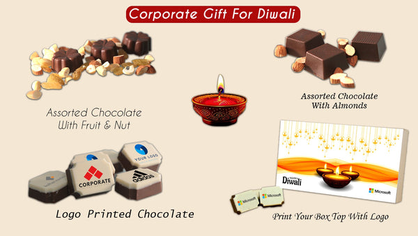 "Choco ManualART Unveils Elegance: Designer Gift Boxes of Logo-Printed Chocolates for Diwali Corporate Gifts"