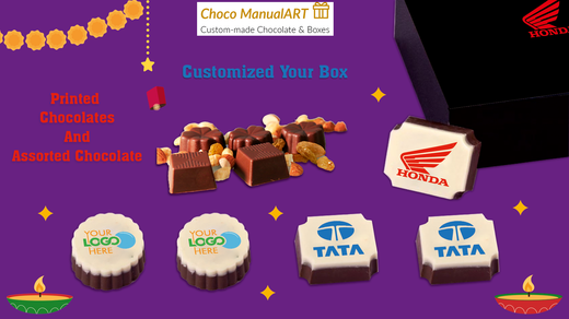 Elevate Your Diwali Corporate Gifting with Customized Chocolates in Beautiful Black Boxes from Choco ManualART