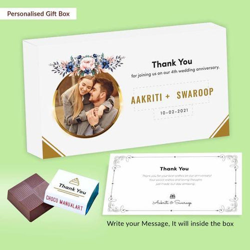 Order for Anniversary Special Customized Chocolates Return Gifts