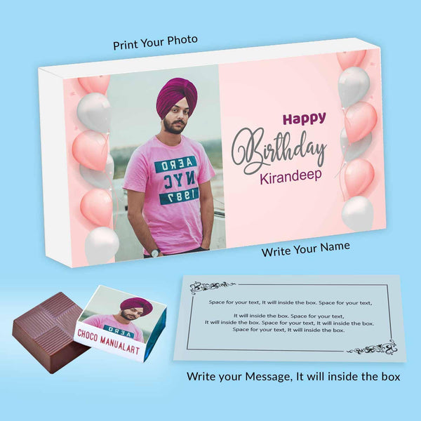 Order for Best Personalized Birthday Gifts as Printed Chocolates