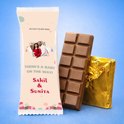 Premium Customized Chocolate Bar with Image Print