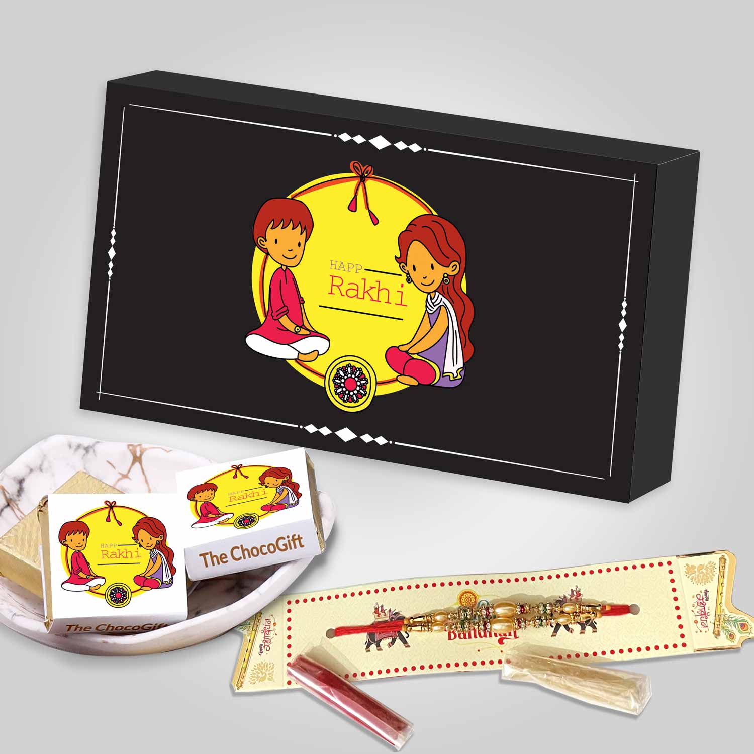 Brother-Sister colorful graphics printed customised gift