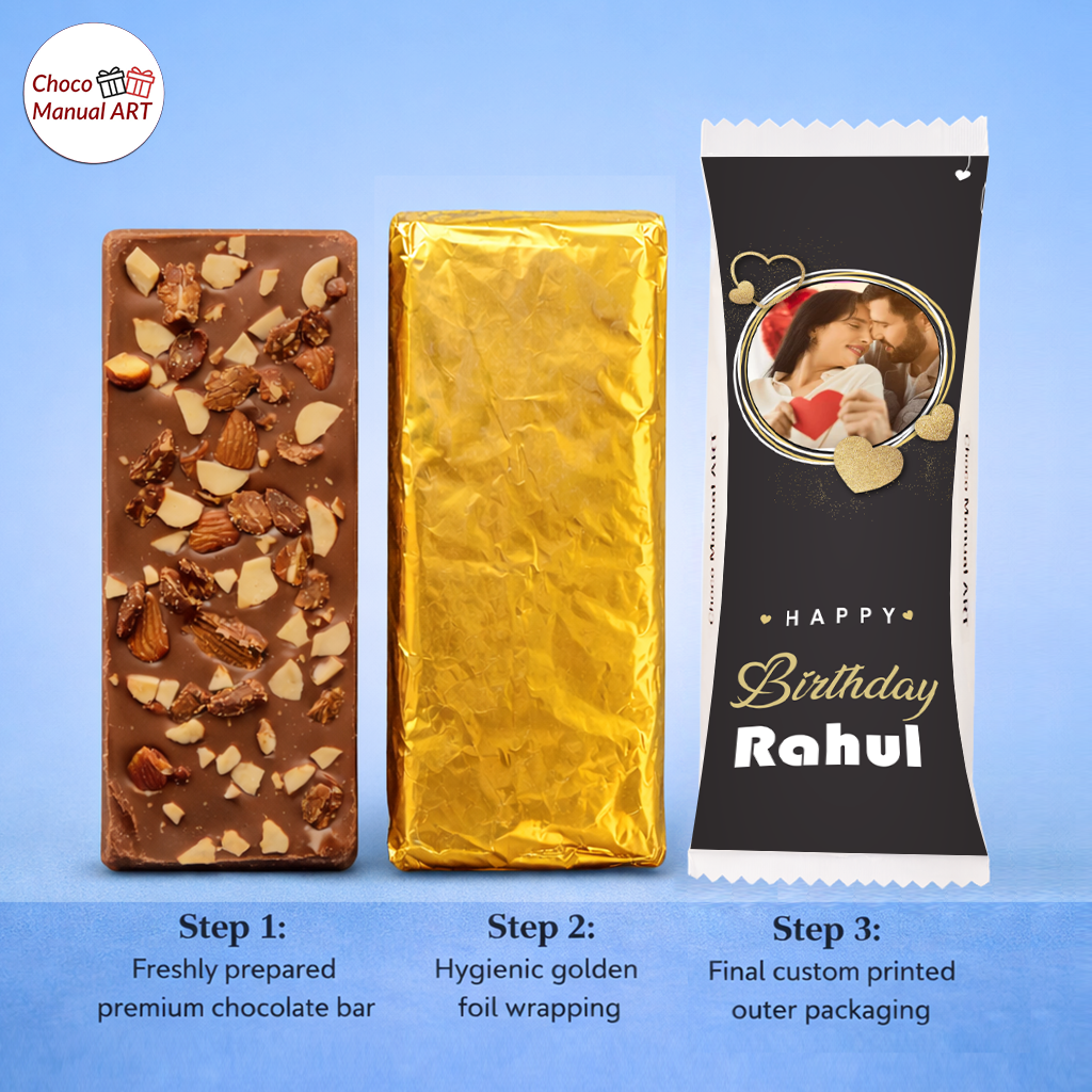 Special Occasion Photo Printed Handmade Chocolate Bar