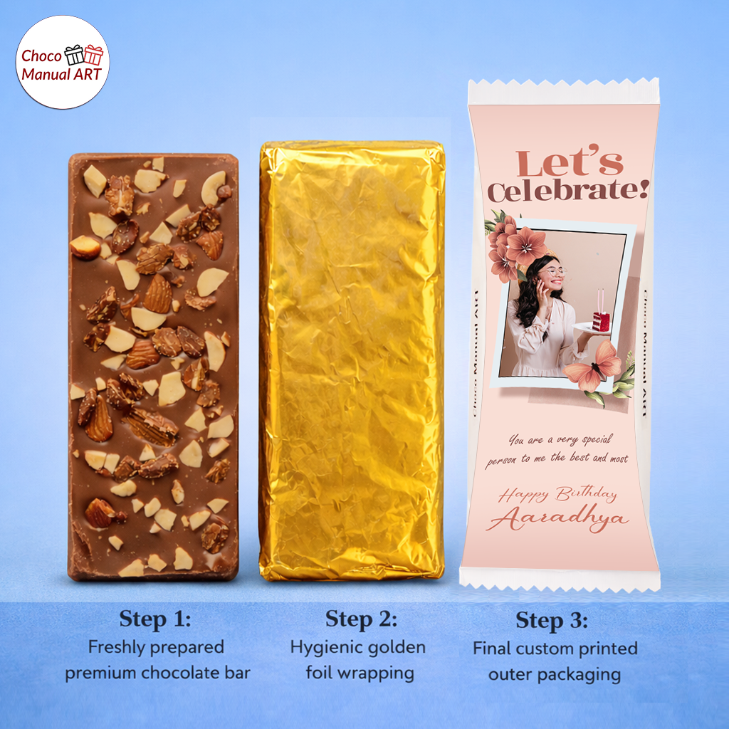 Personalized Memory Chocolate Bar with Photo Print