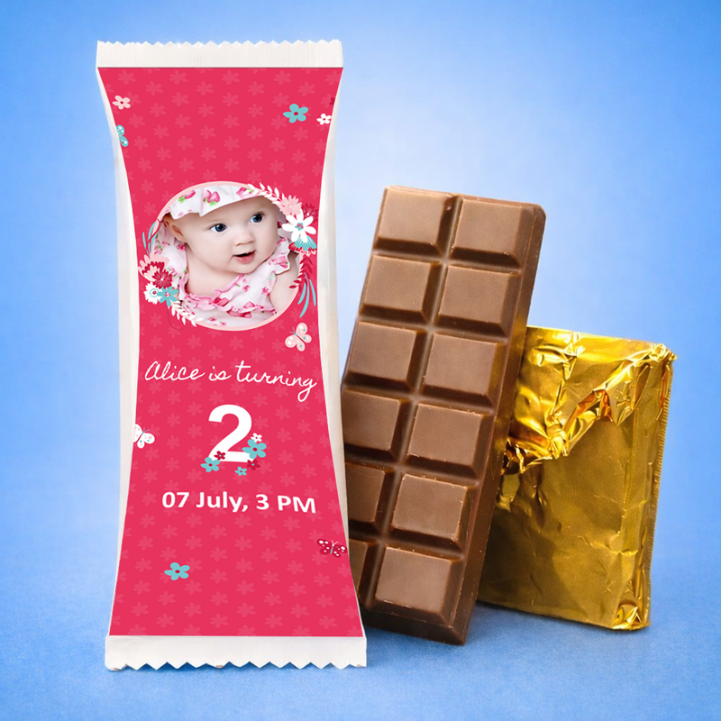 Handmade Premium Chocolate Bar with Custom Photo