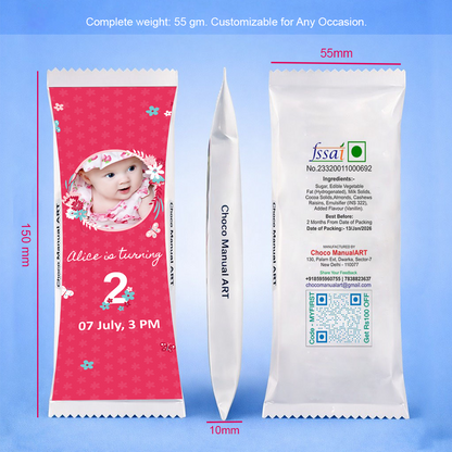 Handmade Premium Chocolate Bar with Custom Photo