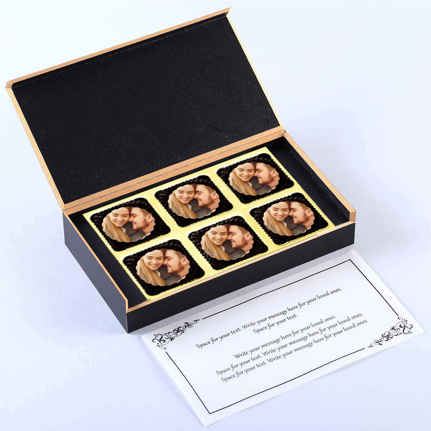Thank You printed personalised chocolates return gift