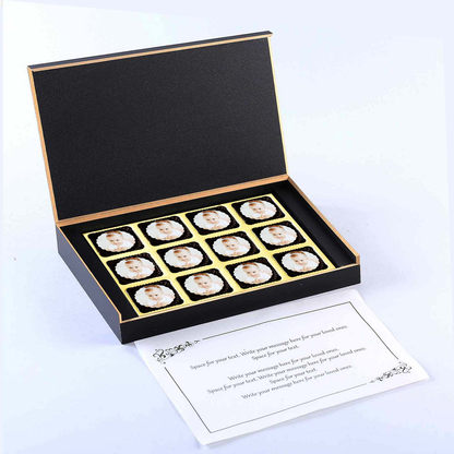 Tiny hearts photo printed chocolates baby announcement