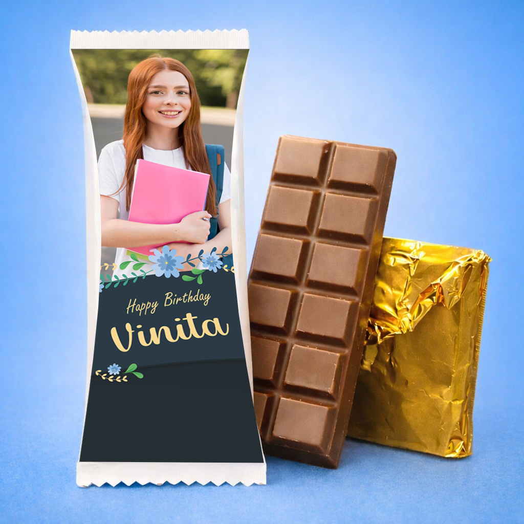 Personalized Photo Chocolate Bar for Birthday & Anniversary