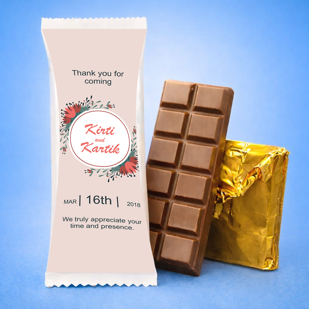 Exclusive Personalized Chocolate Bar with Photo Print