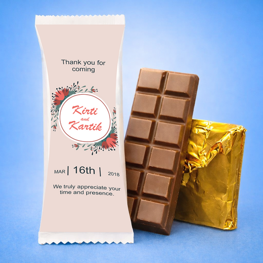Exclusive Personalized Chocolate Bar with Photo Print