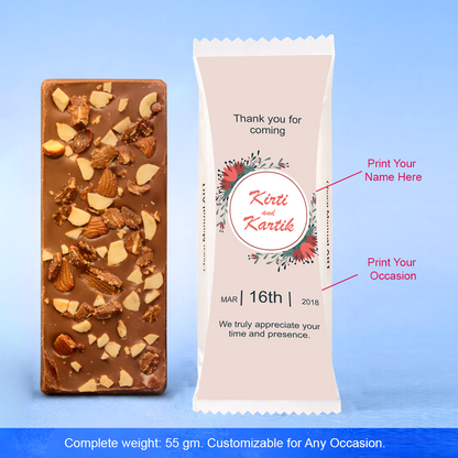 Exclusive Personalized Chocolate Bar with Photo Print