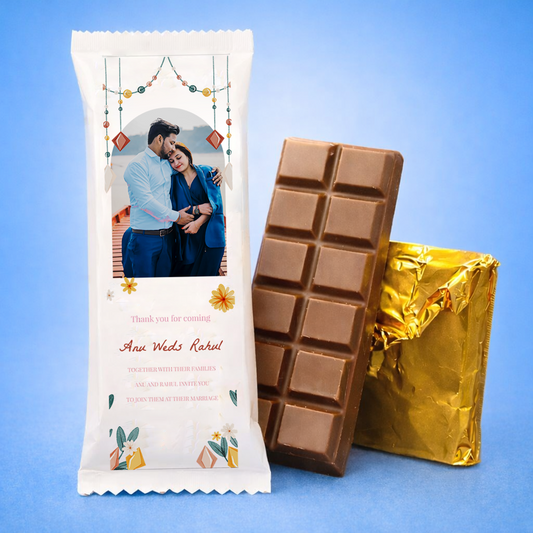 Premium Customized Handmade Chocolate Bar with Photo Print
