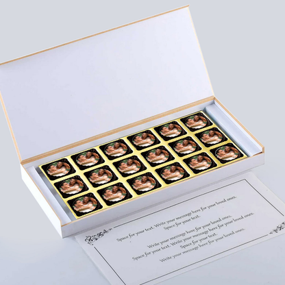 White decent Box Personalised Anniversary Invitation