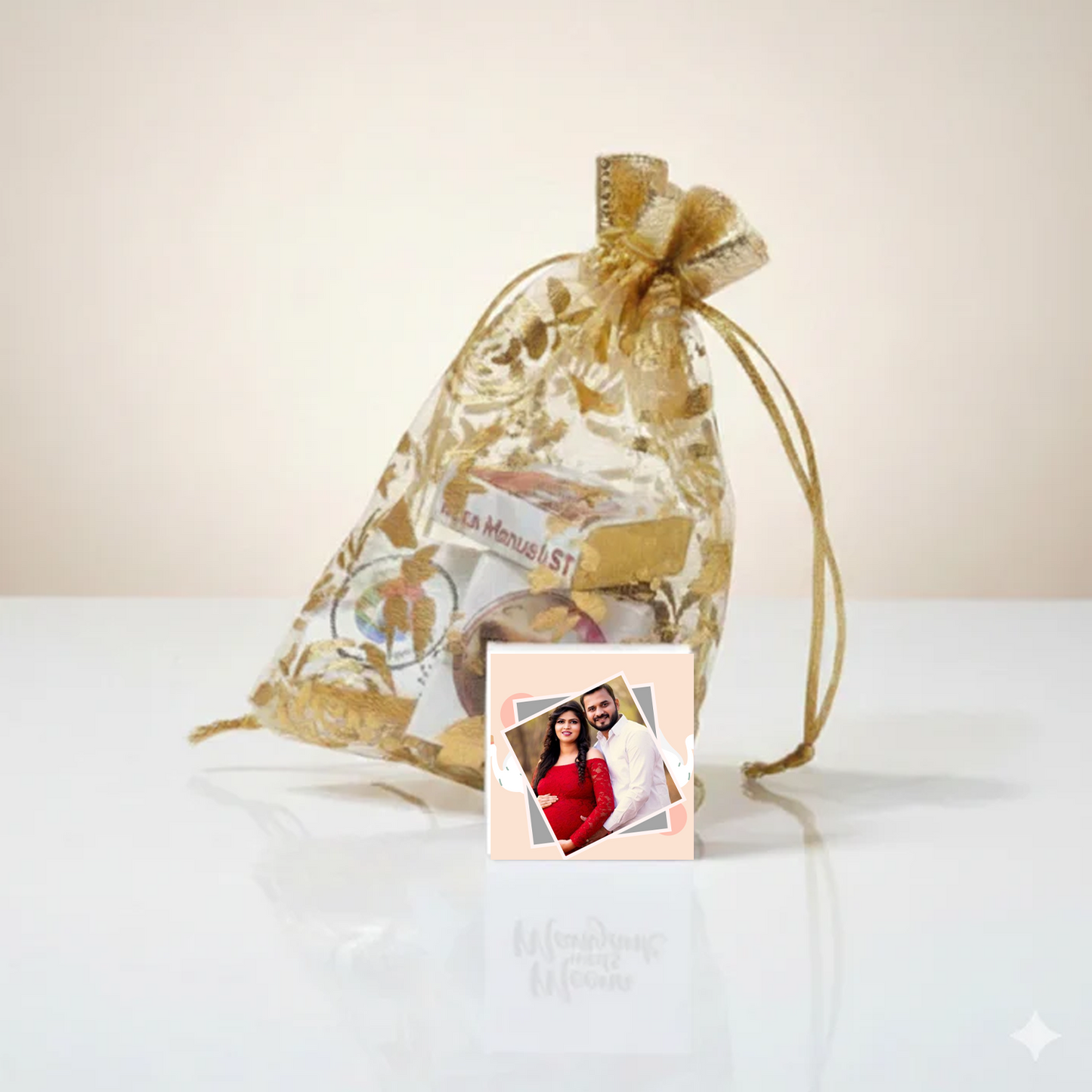 Luxury Photo Printed Chocolate Potli Gift Set of 5