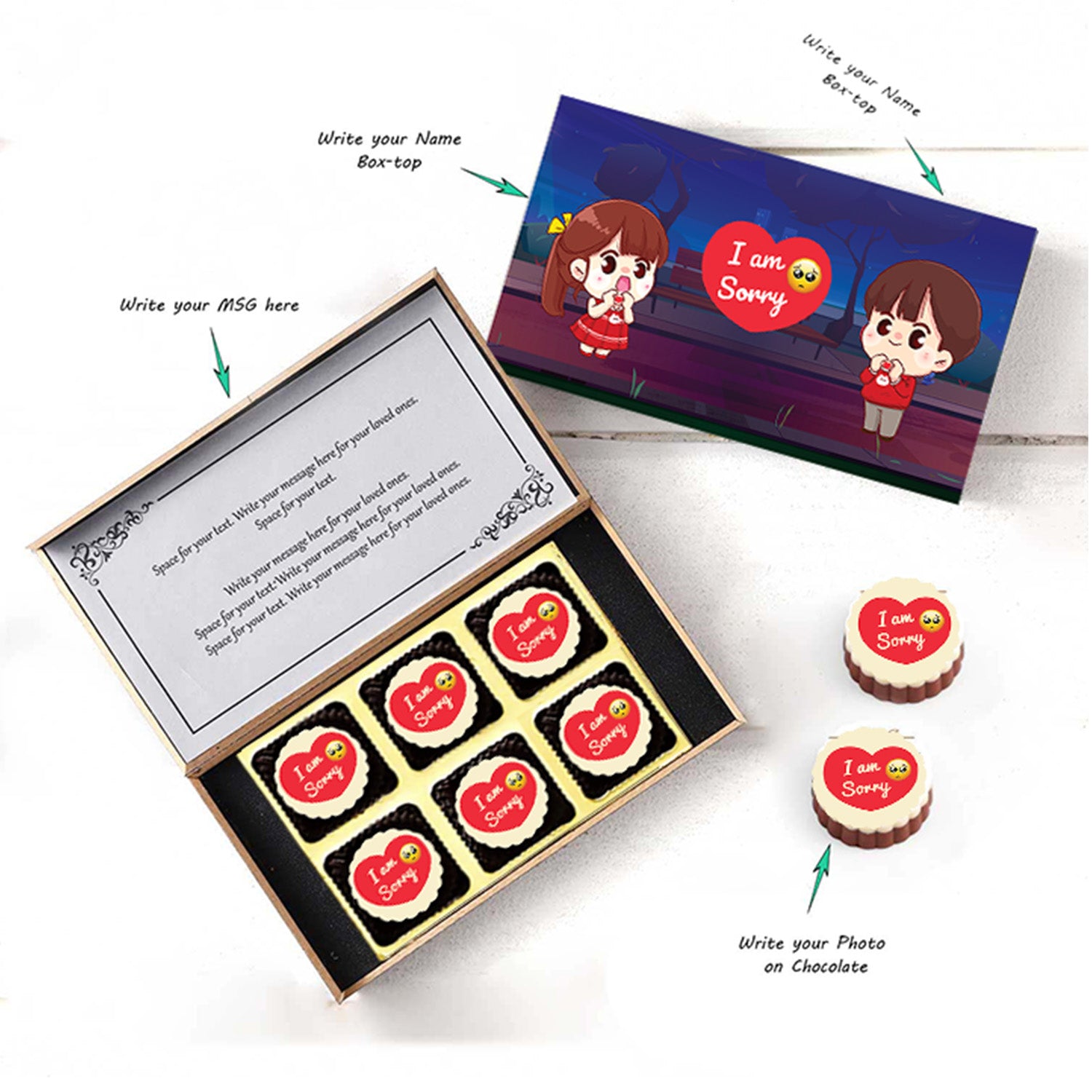 Sorry Chocolate Gifts - Choco ManualART
