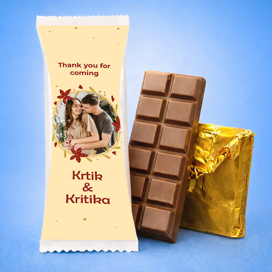 Handmade Chocolate Bar with Personalized Photo Design