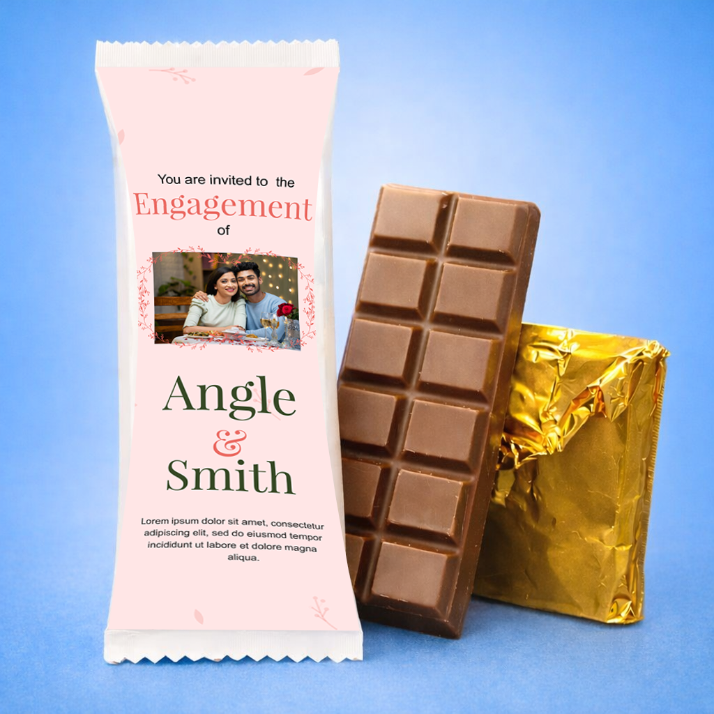 Custom Photo Printed Chocolate Bar – Luxury Edition