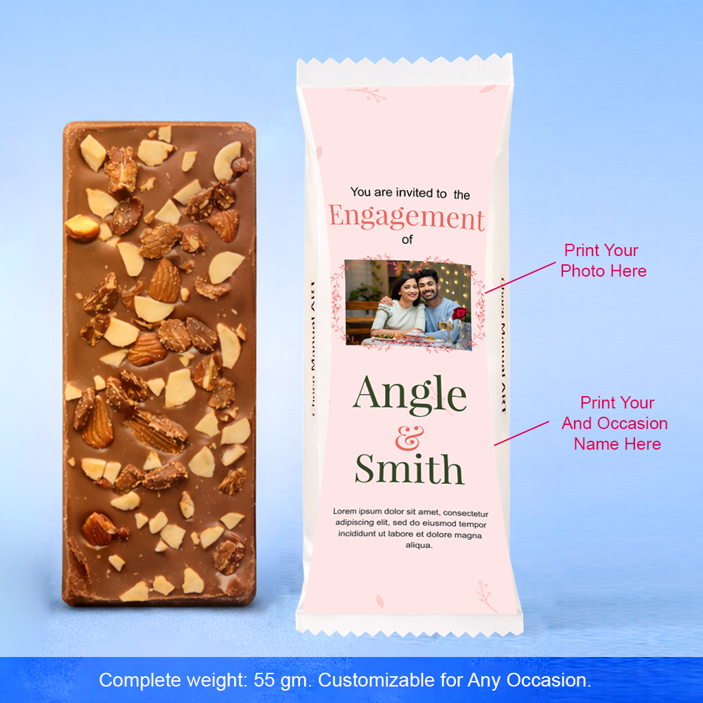 Custom Photo Printed Chocolate Bar – Luxury Edition