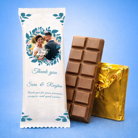 Premium Personalized Chocolate Bar with Photo Memory