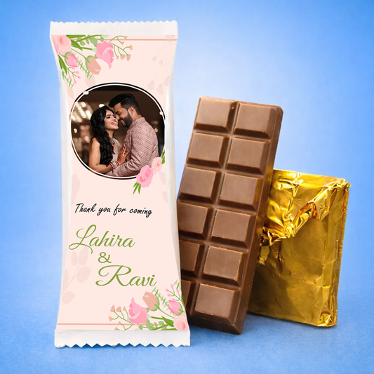 Designer Handmade Chocolate Bar with Photo Print