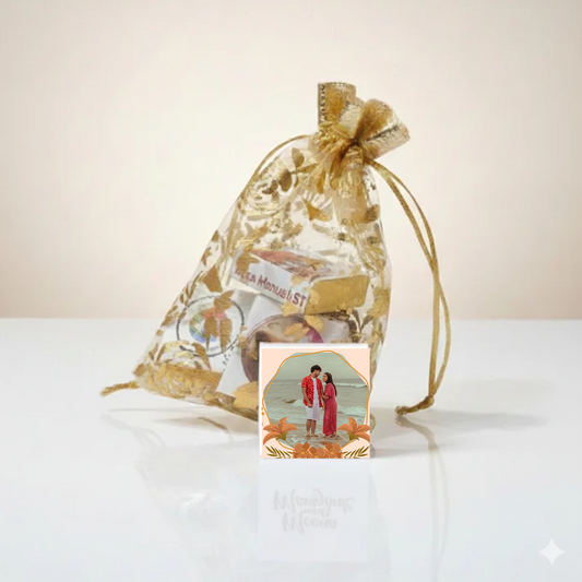 Customized Photo Chocolate Potli Gift for Special Moments