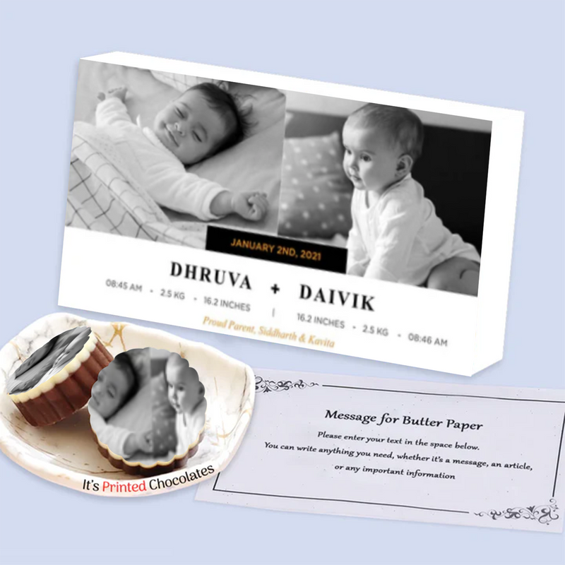 Rocking Horse Clipart Birth Announcement Personalised Box