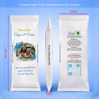 Luxury Personalized Chocolate Bar with Photo & Name